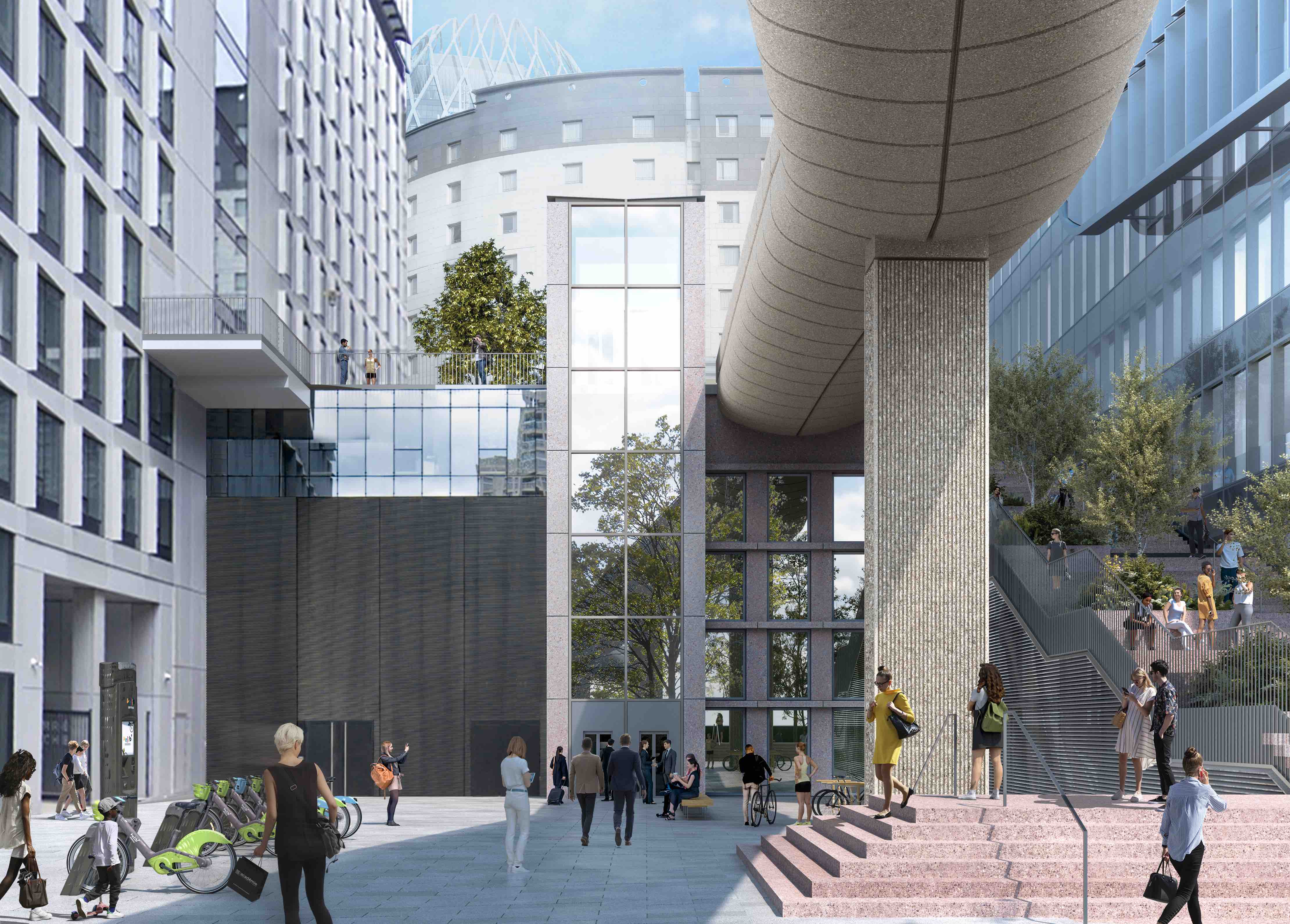 Paris La Défense lance la rénovation des espaces publics du quartier Michelet, aux abords de The Link